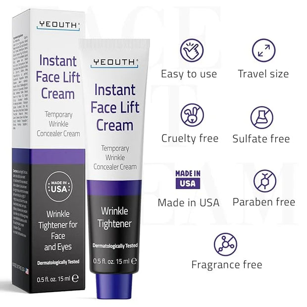 YEOUTH Instant Face Lift Cream, Temporary Skin Tightening Under Eye Cream for Women, Tightening and Lifting Concealer 15ml...