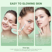 Dermaplane Razor - Facial Hair Removal Tool with 8 Refill Blades, Exfoliating Dermaplaning Tool for Face, Eyebrow Razor wi...