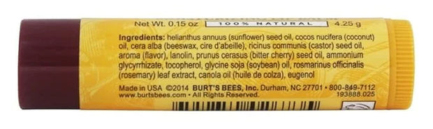 Burts Lip Balm Wild Cherr Size .15z Burts Lip Balm Wild Cherry .15z (Pack of 4) - Product Image