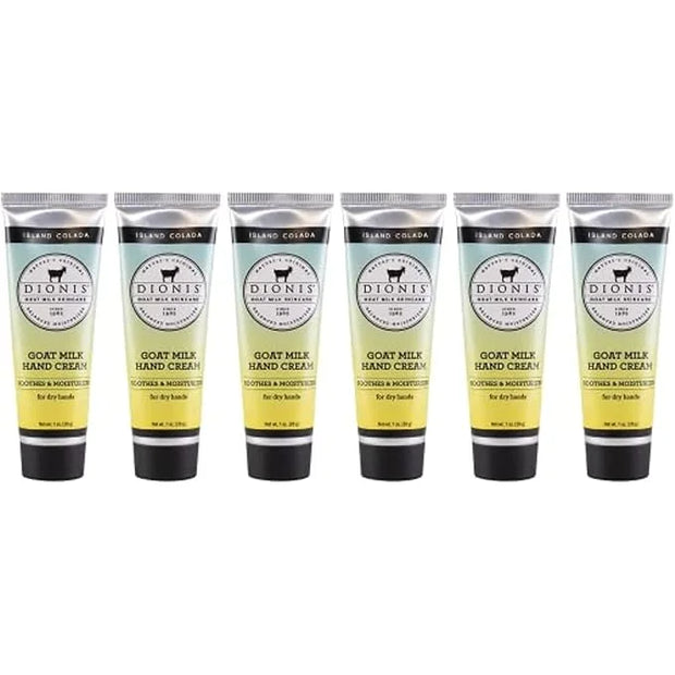 Dionis - Goat Milk Skincare Scented Hand Cream (1 oz) Set of 6, Moisturizing Lotion for Dry Skin, Good for Sensitive Skin,...