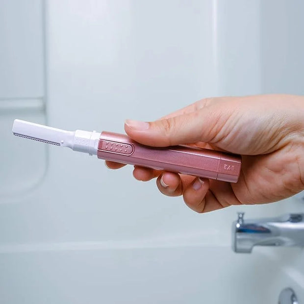 Kai About Face Sonic Beauty Wand with Bonus Eyebrow Shaper; Battery Operated Face Hair Remover; Face, Chin, & Lip Hair Rem...