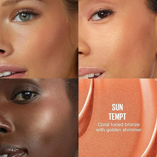 Maybelline Sunkisser Multi-Use Liquid Blush and Bronzer, Blendable, Longwear, Glowy Make Up, Sun Tempt, 1 Count - Product ...