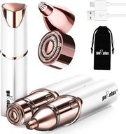 Eyebrow Facial Trimmer: 2 in1 Rechargeable Facial Hair Removal and Eyebrow Shaver - Face Lips Body Painless Facial Razor w...