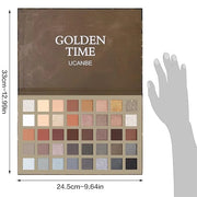 UCANBE Nude Eyeshadow Palette + 15 PCS Makeup Brushes Set, 40 Color Matte Shimmer Glitter Eye Shadow, Neutral Black Dark G...