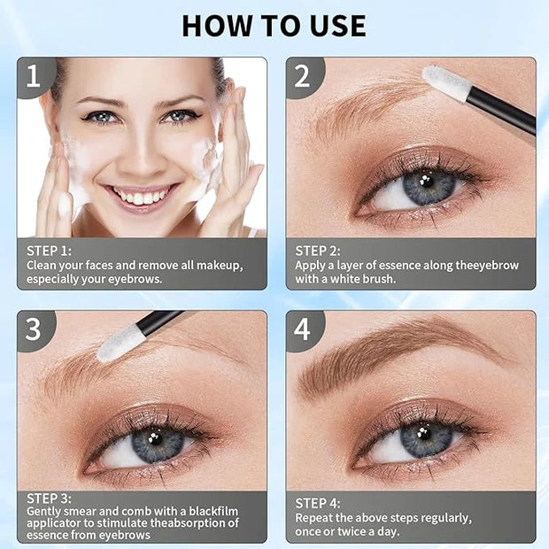 Natural Eyebrow Growth Serum To Grow Brows for Women, Fuller, Thicker, Longer Brows, 3ML Plant Extracts Enhancer, Visible ...