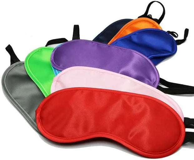 erioctry 10pcs Eye Masks Cover Lightweight Blindfold Sleeping Eye Masks with Elastic Straps for Kids Girls Women Men (Colo...