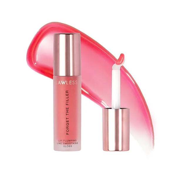 Forget the Filler Lip Plumping Line Smoothing Gloss - Cherry Vanilla - Premium Volumizing Lip Gloss with Natural Ingredien...