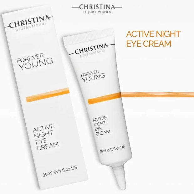'-CHRISTINA- Forever Young Active Eye Night Cream with Retinol | Avocado Oil Eye Cream | Rejuvenates, Moisturizes, and Nou...