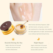 Lip Plumper Lip Mask Set, Bee Exfoliator