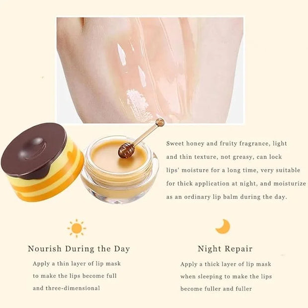 Lip Plumper Lip Mask Set, Bee Exfoliator