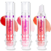 Erinde 3 Colors Lip Plumping Booster, Spicy Lip Plumper Gloss Lip Plumping Oil, Ultra-Hydrating & Nourishing Plump Lip Plu...