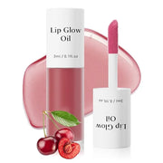 CAHIUYOA Cherry Lip Glow Oil Moisturizing Plumping Lip Gloss Lip Plumper Gloss Lip Oil Tinted Lip Balm Lip Care for Women ...