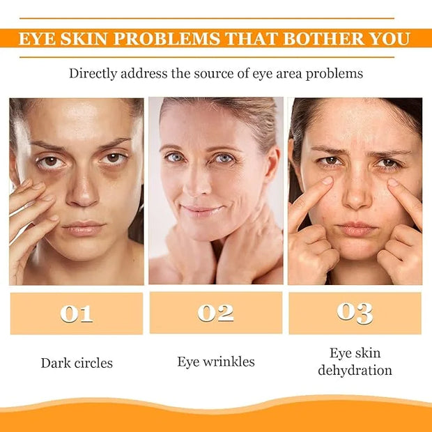 2PCS Eye Bags,Eye Balm Stick Wrinkles,Hydrating for Dark Circle,For Puffiness and Bags Reduces Fine Lines - Product Image