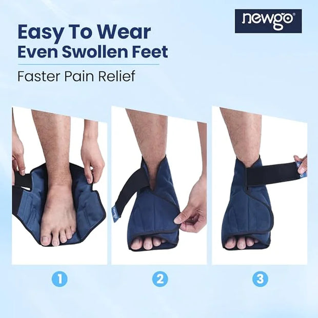 NEWGO Bundle of Cool Eye Mask and Foot Ice Pack - Product Image