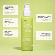 Pacifica Face Moisturizer - Kale Smoothie Face Lotion w/Niacinamide, Copper, Super Foods & Plant Extract - Reduces Pore Si...