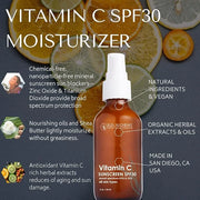 RD Alchemy - Natural & Organic Vitamin C SPF 30 Moisturizing Mineral Sunscreen. Non-Nano Zinc & Titanium - Lightweight Non...