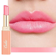 Oulac Shine Pink Lipstick for Women, 2 in 1 Glossy Light Pink Tinted Lip Balm, Hydrating Lipstick for Dry Lips, Moisture S...