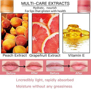 2PCS Lip Sleeping Mask, Lip Mask Grapefruit)