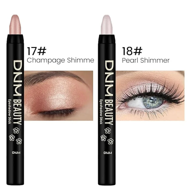 evpct 2Pcs Cream Eyeshadow Brightener Sticks Set for Eyes Waterproof, Champagne Shimmer & Pearl Shimmer Matte Metallic Eye...
