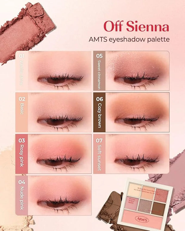 AMTS Off Sienna & Authentic Amber Eyeshadow Palettes