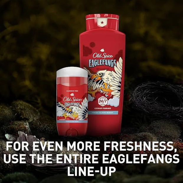 Old Spice Cleansing Body Wash for Men, 3X Defense, 24/7 Shower Fresh with Lasting Scent, 2-in-1 Body & Face Wash, Eaglefan...