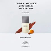 Issey Miyake L'Eau d'Issey Pour Homme Eau de Toilette - Fragrance for Men - Pure & Fresh - With Notes of Yuzu, Nutmeg & Sa...