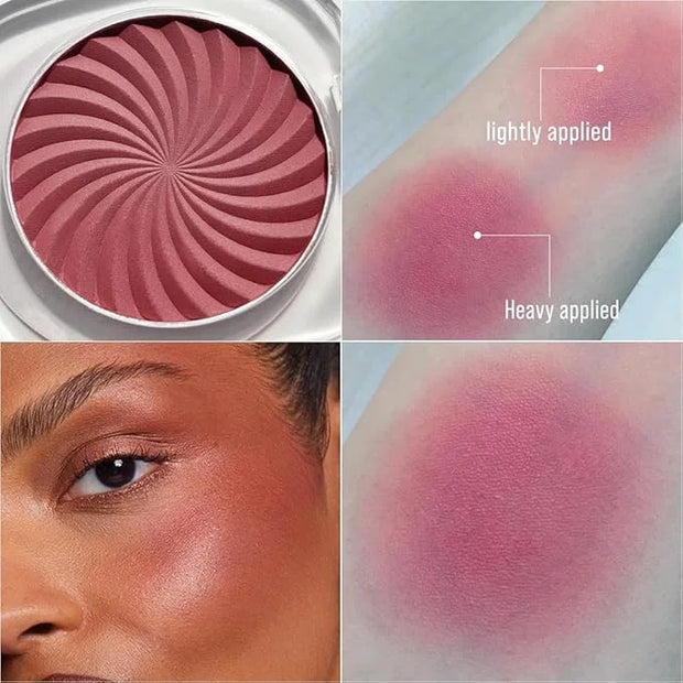 Cheeky Blush Compact for Face Cheeks, Talc Free Blusher Palette, Matte Powder Makeup, Natural Healthy, Mauve Pink Magenta ...