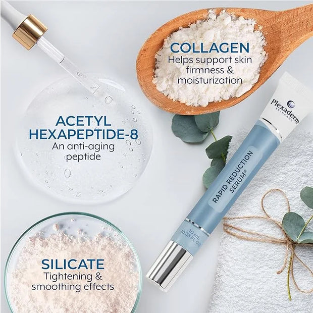 Plexaderm Rapid Reduction Eye Serum - Visibly Reduces Under-Eye Bags, Wrinkles, Dark Circles, Fine Lines & Crow's Feet Ins...