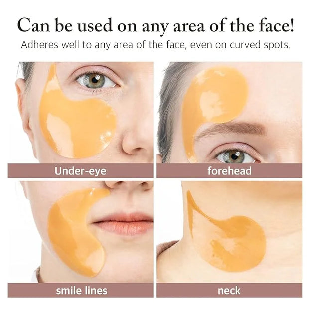 Salmon Peptide Eye Care Duo – Cooling Hydrogel Patches & Nourishing Eye Cream for Refreshed, Hydrated Eyes – Korean Skinca...