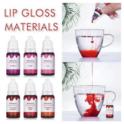 BONNIE CHOICE 12 Colors Liquid Lip Gloss Pigment Set, DIY Lipstick Liquid Pigment for Set Making Lip Gloss, DIY Lip Cosmet...