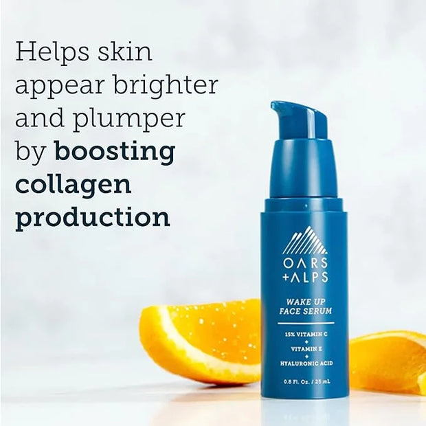 Oars + Alps Anti Aging Vitamin C Serum for Face, Infused with Vitamin C, Hyaluronic Acid, and Vitamin E, TSA Friendly, 0.8...