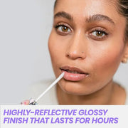 Wonderskin WONDER BLADING Top Gloss - Clear Glitter Lip Gloss, Hydrating and High Shine Finish Lip Makeup (Clear Shine) - ...