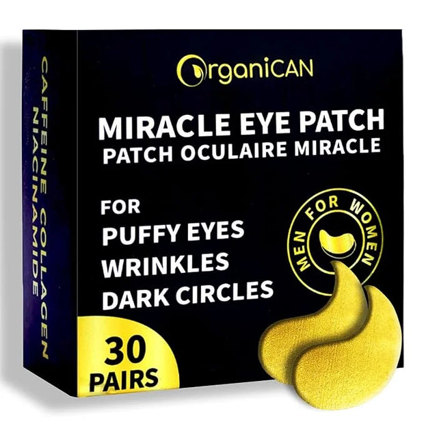 Under Eye Patches with Caffeine, Collagen & Niacinamide (30 Pairs) – Hydrating Eye Mask for Puffy Eyes, Dark Circles, Wrin...