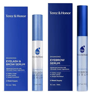 Natural Eyelash Serum with Eyebrow Serum Set - Boost Eyelash Growth Enhancer for Longer, Thicker, Fuller-Looking Lashes an...