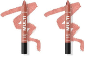 wet n wild Color Icon Cream Eyeshadow Makeup Multi-Stick Peach Born To Flirt (Pack of 2) - Product Image
