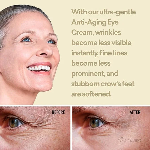 Just Nutritive Anti-Aging Eye Cream | Nutritive Ingredients | Under Eye Wrinkle Treatment | Crows Feet Eye Cream | Best An...