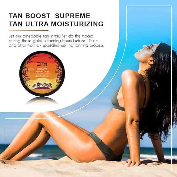 Tanning Lotion, Accelerator Tanning Cream Self Tanner Gel for Outdoor & Indoor Skin Tanning SunBeds, Intensive Powerful Ta...