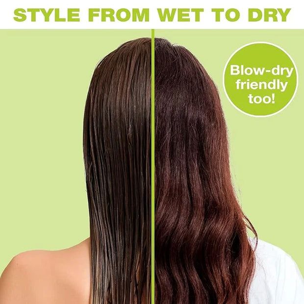 Conair The Knot Doctor for Premium Pro Detangling Brush for Wet or Dry Hair with Green Storage Case, Black - Product Image