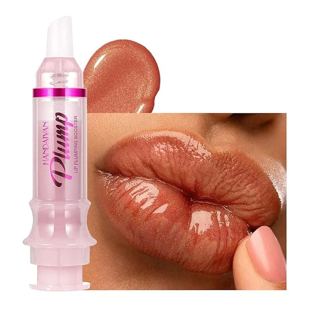 Plumping Lip Oil with Fresh Ginger Extract - Instant Fuller Lips, Ultra-Hydrating & Nourishing Glossy Lip Glow Oil, Lip Pl...