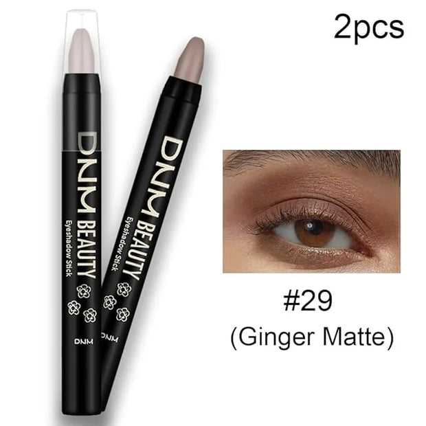 evpct 2Pcs Cream Eye Shadow Brightener Sticks Set for Eyes Waterproof, Ginger Matte Pencil Eye shadow Applicator Stick Pen...