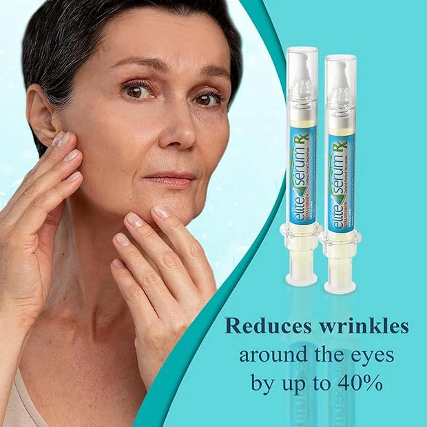 Elite Serum Rx - Anti Aging Under Eye Serum for Dark Circles and Puffiness with 7 Patented Peptides - Extra Strength Eye L...