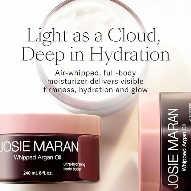 Josie Maran Cali Glow Collection Body & Skincare Set - Includes EveryBODY Wash Now! Moisture Mousse Cleanser, Whipped Arga...