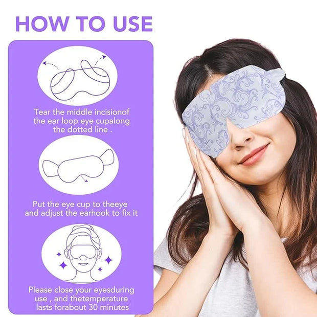XPCARE 48 Pack Steam Eye Masks for Dry Eyes, Self Heated Steam Warm Eye Mask, Disposable Heated Eye Mask for Dark Circles,...