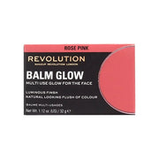 Revolution, Balm Glow, Multi-Use Balm for Cheeks, Eyes & Lips, Buildable Formula, Dewy Finish, Rose Pink, 1.12 Oz. - Produ...