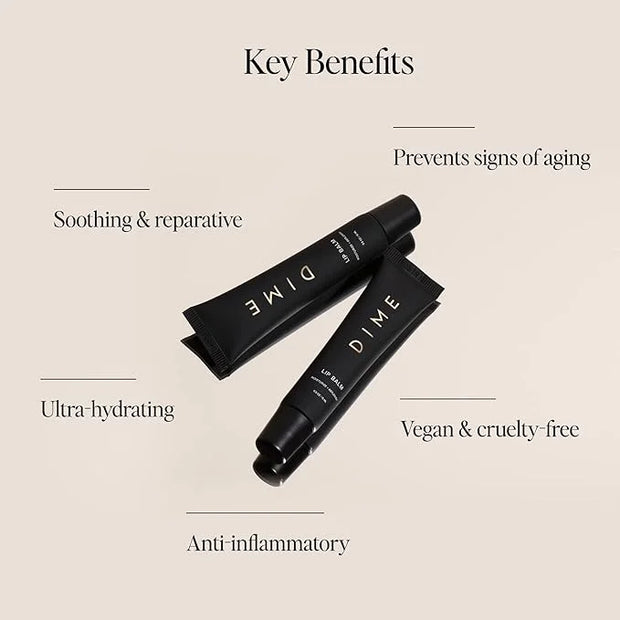 DIME Beauty Lip Balm, Hydrating Lip Balm and Gloss, Vegan & Cruelty-Free, Anti-Aging Lip Care, .5 oz / 15 ml - Product Image
