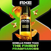 AXE Fine Fragrance Collection Premium Deodorant Body Spray for Men Golden Mango 3 Count With 72H Odor Protection and Fresh...