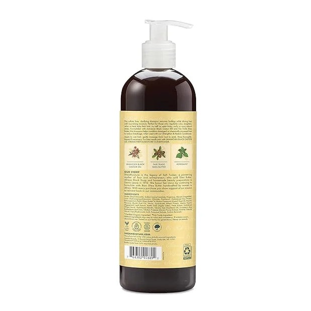 SheaMoisture Strengthen and Restore Shampoo for Damaged Hair Strengthen & Grow to Cleanse and Nourish 24 oz - Product Image