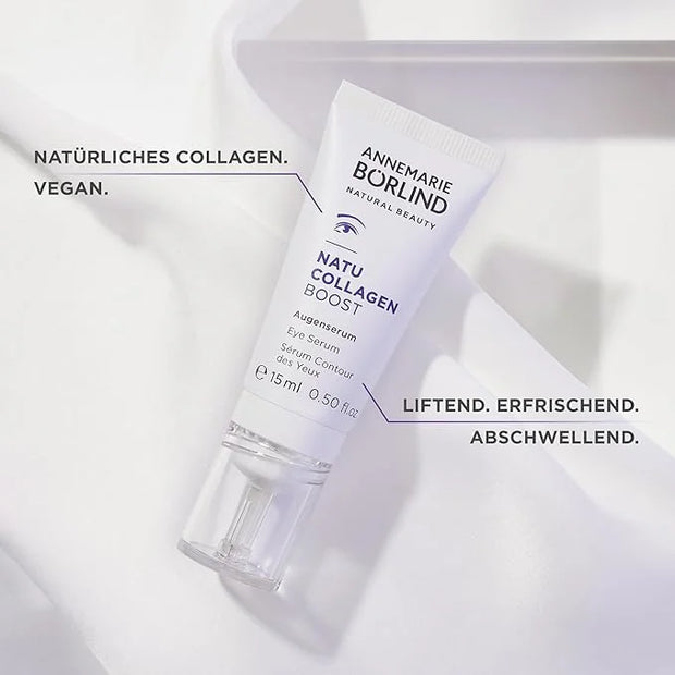 ANNEMARIE BÖRLIND - NATU COLLAGEN Eye Serum - firming, refreshing and radiant eye care, with botanical collagen and plant-...