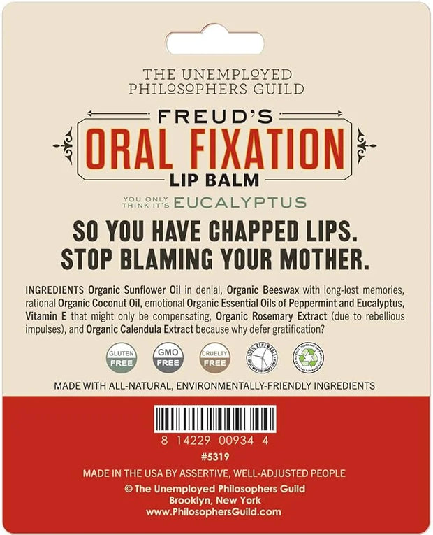 Sigmund Freud's Oral Fixation Lip Balm Ingredients