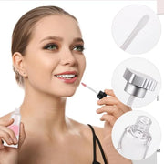 GORGECRAFT 4Pcs 4ml Lip Gloss Tubes Empty Refillable Soft Lipgloss Balm Tubes with Brush Glaze Container with Silver Black...